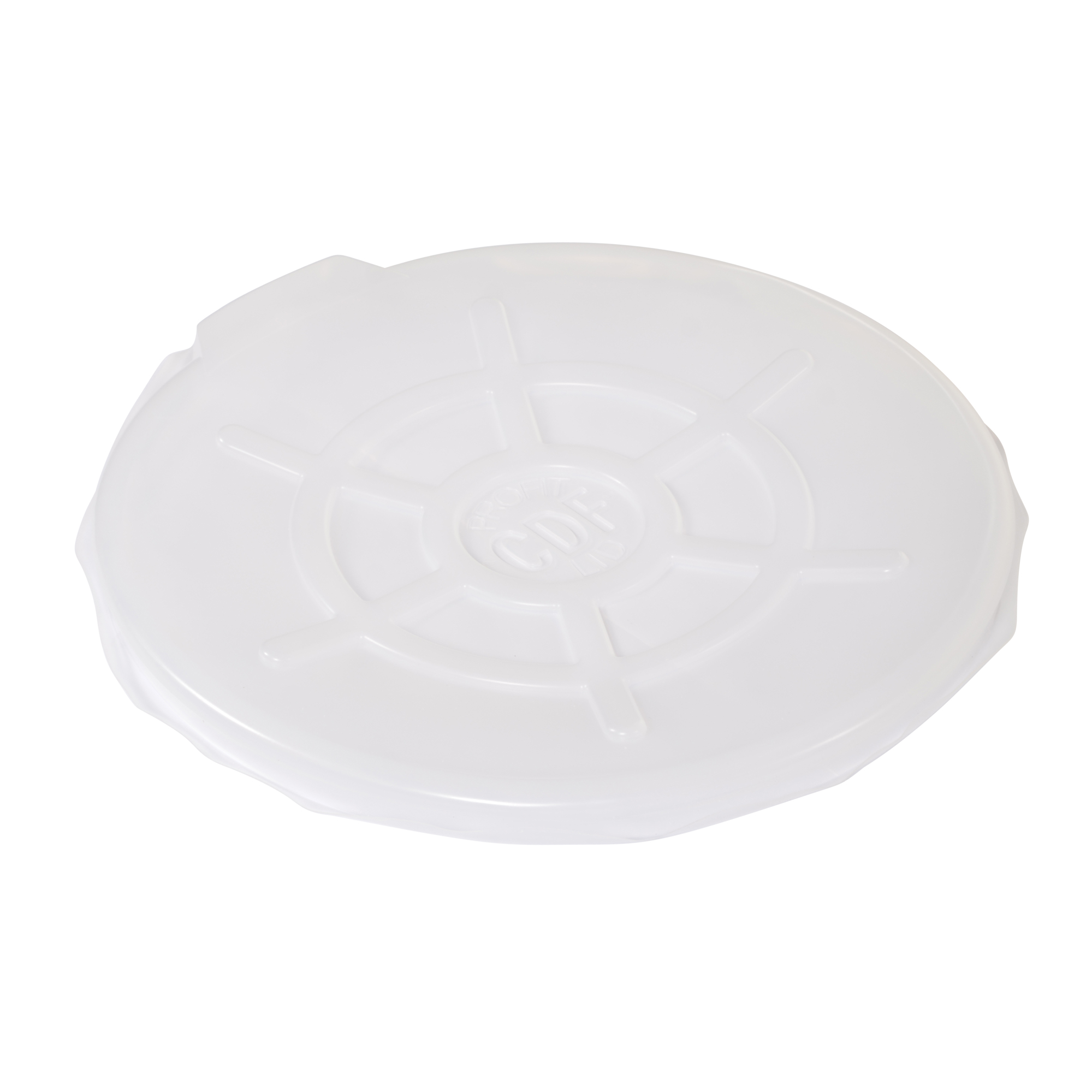 Vestil Polyethylene Drum Cover Open Head 55 Gallon Clear